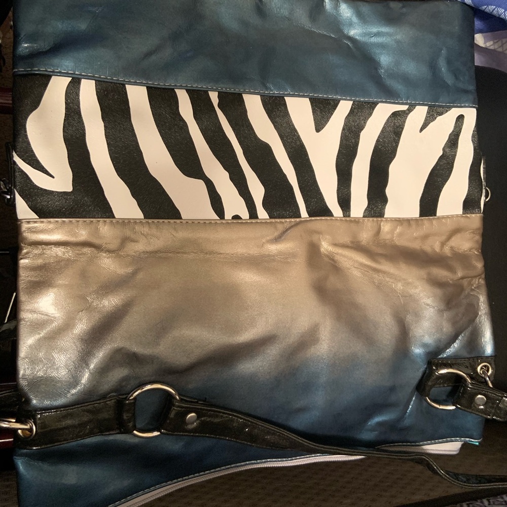 Zebra print purse